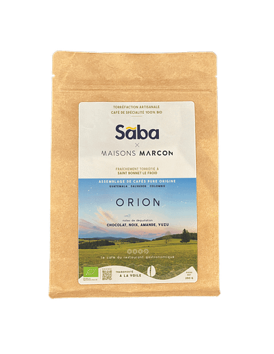 Sāba torréfaction - packaging Orion - Assemblage - voile