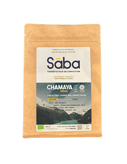 Sāba torréfaction - packaging Chamaya - Pérou / décaféiné