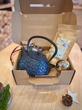 Sāba torréfaction - Coffret théière & thé de Noël