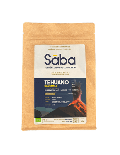 Sāba torréfaction - packaging Tehuano - Guatemala