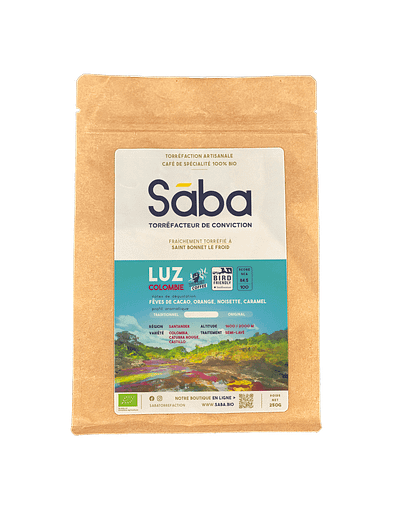 Sāba torréfaction - packaging Colombie Luz