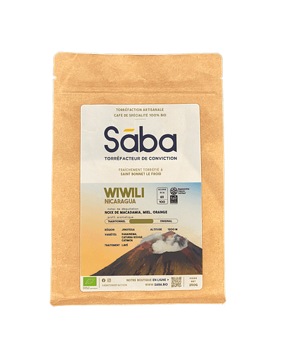 Sāba torréfaction - packaging Nicaragua Wiwili