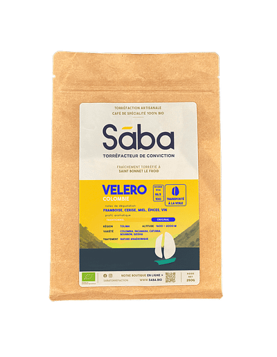 Sāba torréfaction - packaging Colombie Velero