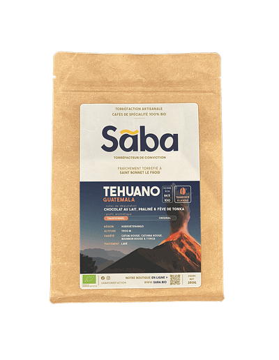 Sāba torréfaction - packaging Tehuano - Guatemala - voile