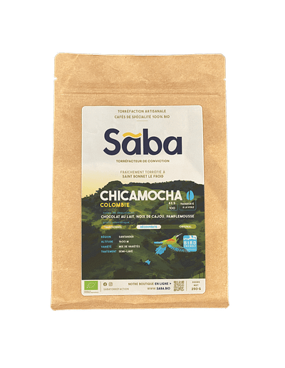 Sāba torréfaction - packaging Chicamocha - Colombie - voile