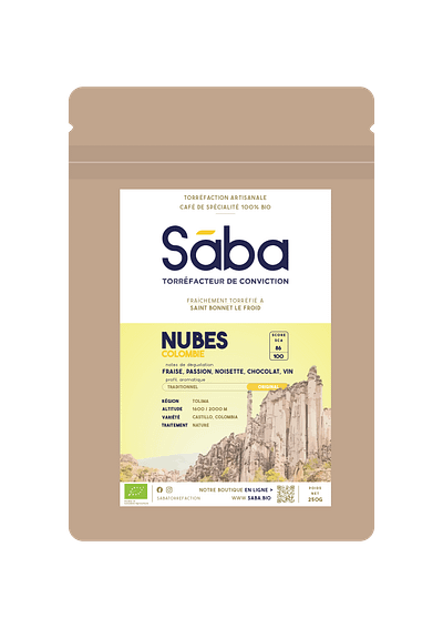 Sāba torréfaction - packaging Colombie Nubes
