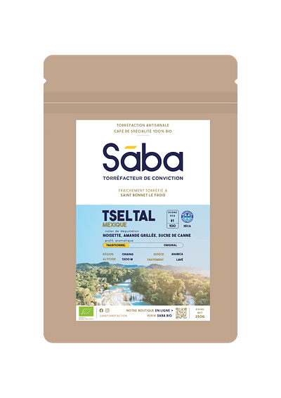 Sāba torréfaction - packaging Mexique Tseltal