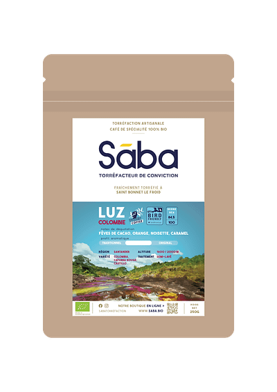 Sāba torréfaction - packaging Colombie Luz