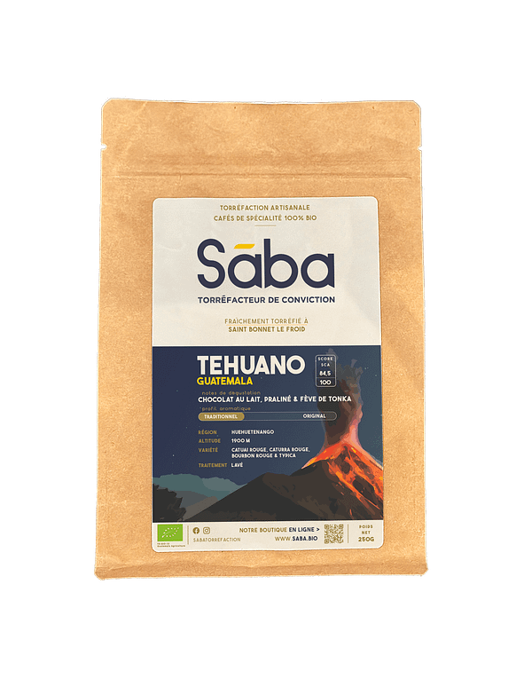 Sāba torréfaction - packaging Tehuano - Guatemala