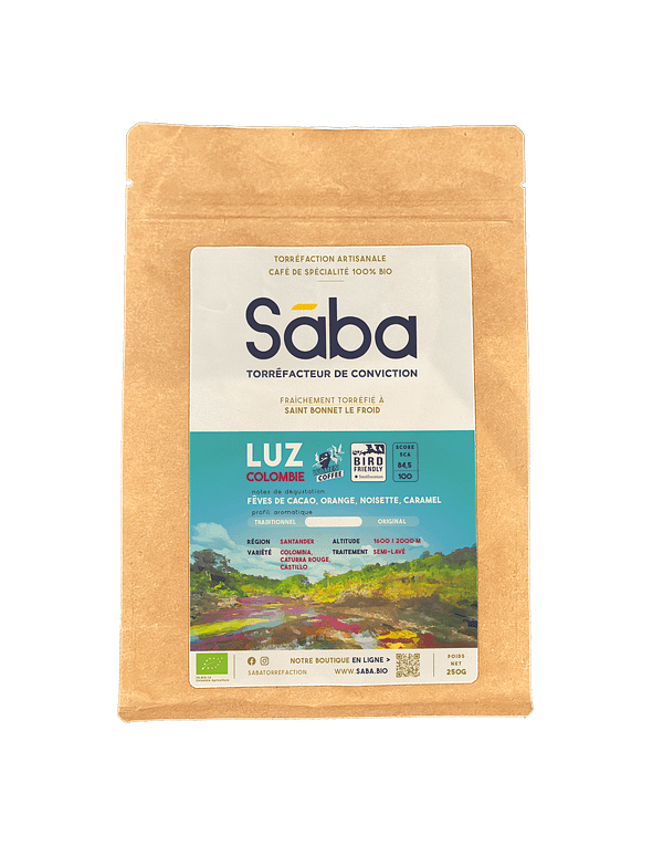 Sāba torréfaction - packaging Colombie Luz