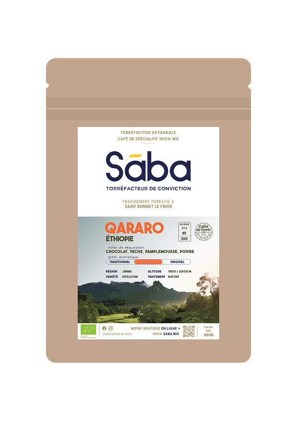 Sāba torréfaction - packaging Éthiopie Qararo