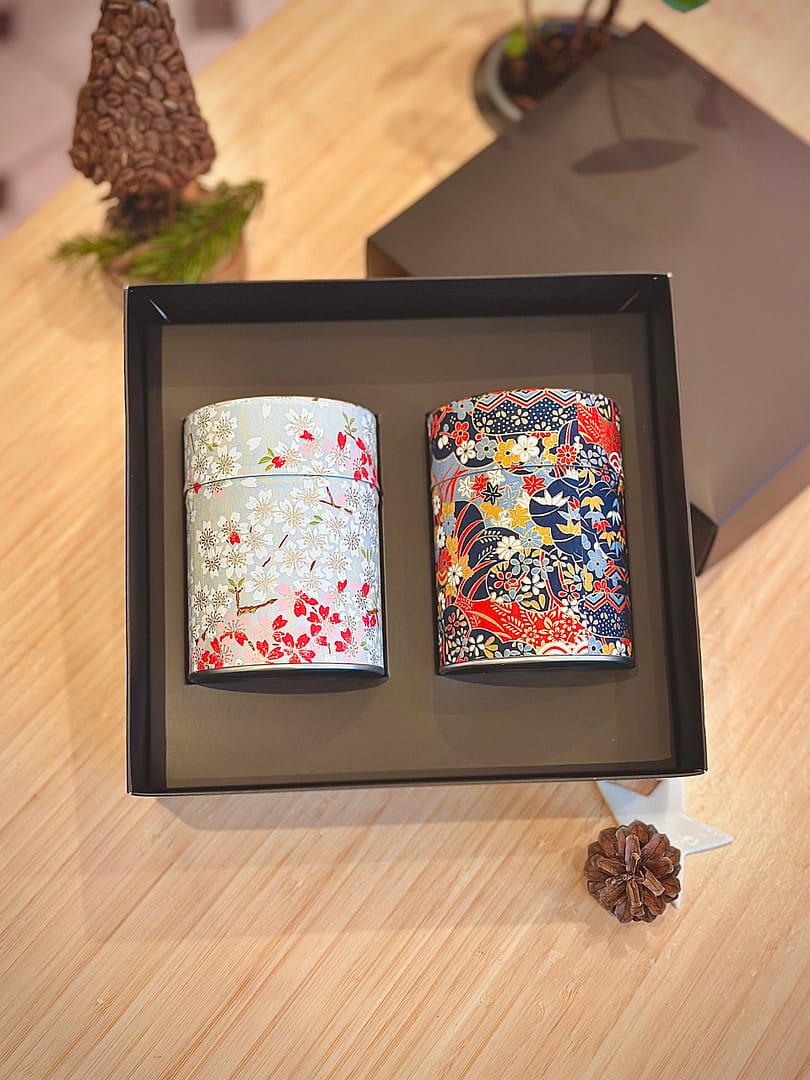 Sāba torréfaction - Coffret boites washi & thés de Noël